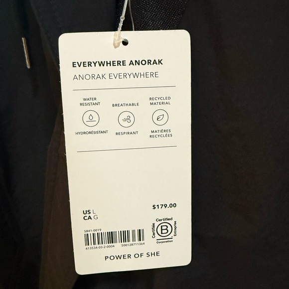 ATHLETA EVERYWHERE ANORAK JACKET - NEW - Picture 2 of 4